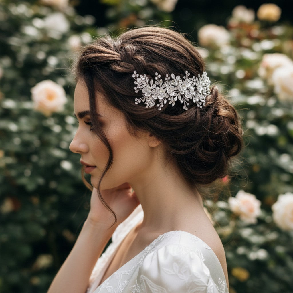 ATHENA COLLECTION - LUSH ENCHANTMENT HAIR VINE - HP197 SILVER