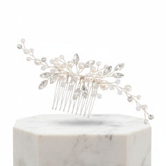 ATHENA COLLECTION - HARMONY PEARL COMB -HC235 SILVER