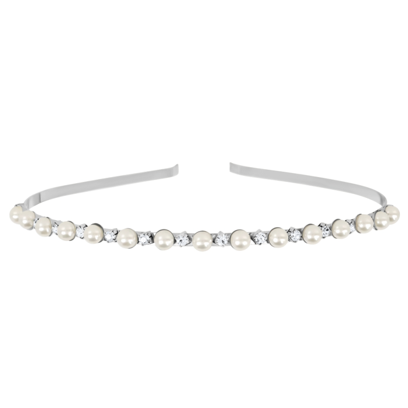 ATHENA COLLECTION - SIMPLY CHIC HEADBAND - AHB125 SILVER