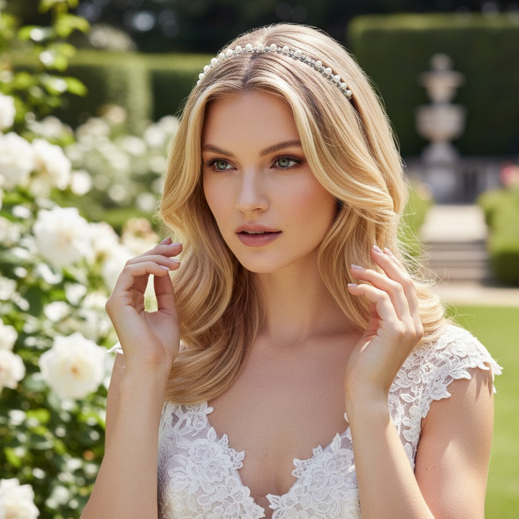ATHENA COLLECTION - SIMPLY CHIC HEADBAND - AHB125 SILVER