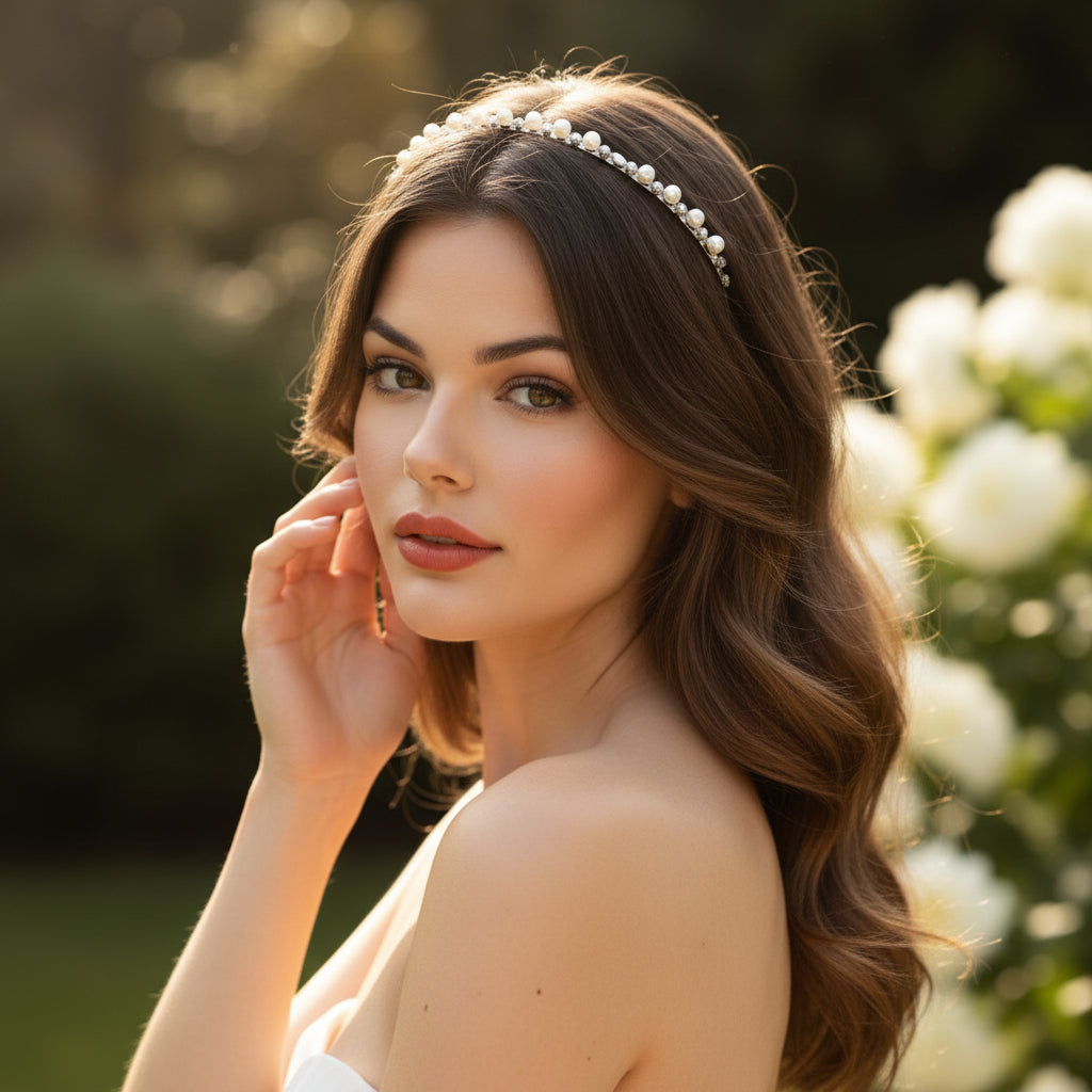 ATHENA COLLECTION - SIMPLY CHIC HEADBAND - AHB125 SILVER