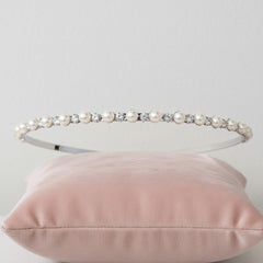 ATHENA COLLECTION - SIMPLY CHIC HEADBAND - AHB125 SILVER