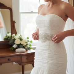 ATHENA COLLECTION - STARLET LUXE BRIDAL BELT - BELT39