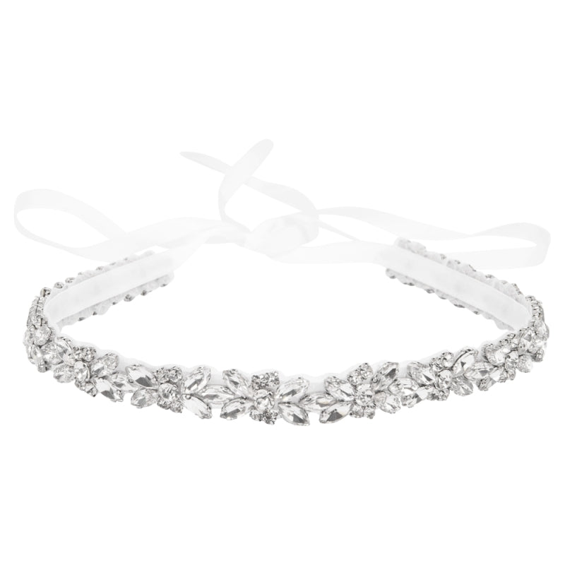 ATHENA COLLECTION - GLEAMING CRYSTAL BRIDAL BELT - BELT 44