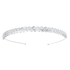 ATHENA COLLECTION - SHIMMERING  HEADBAND - SILVER  AHB129