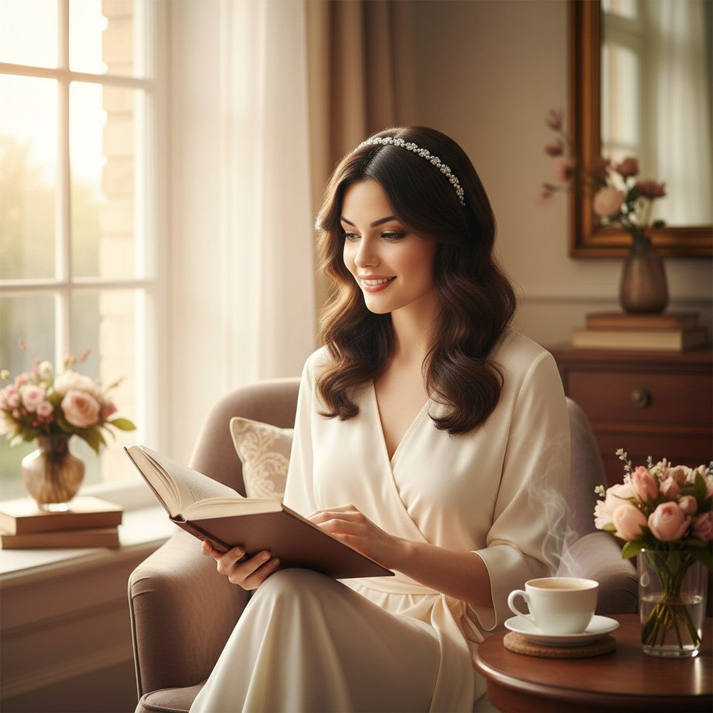 ATHENA COLLECTION - SHIMMERING PEARL HEADBAND - AHB130