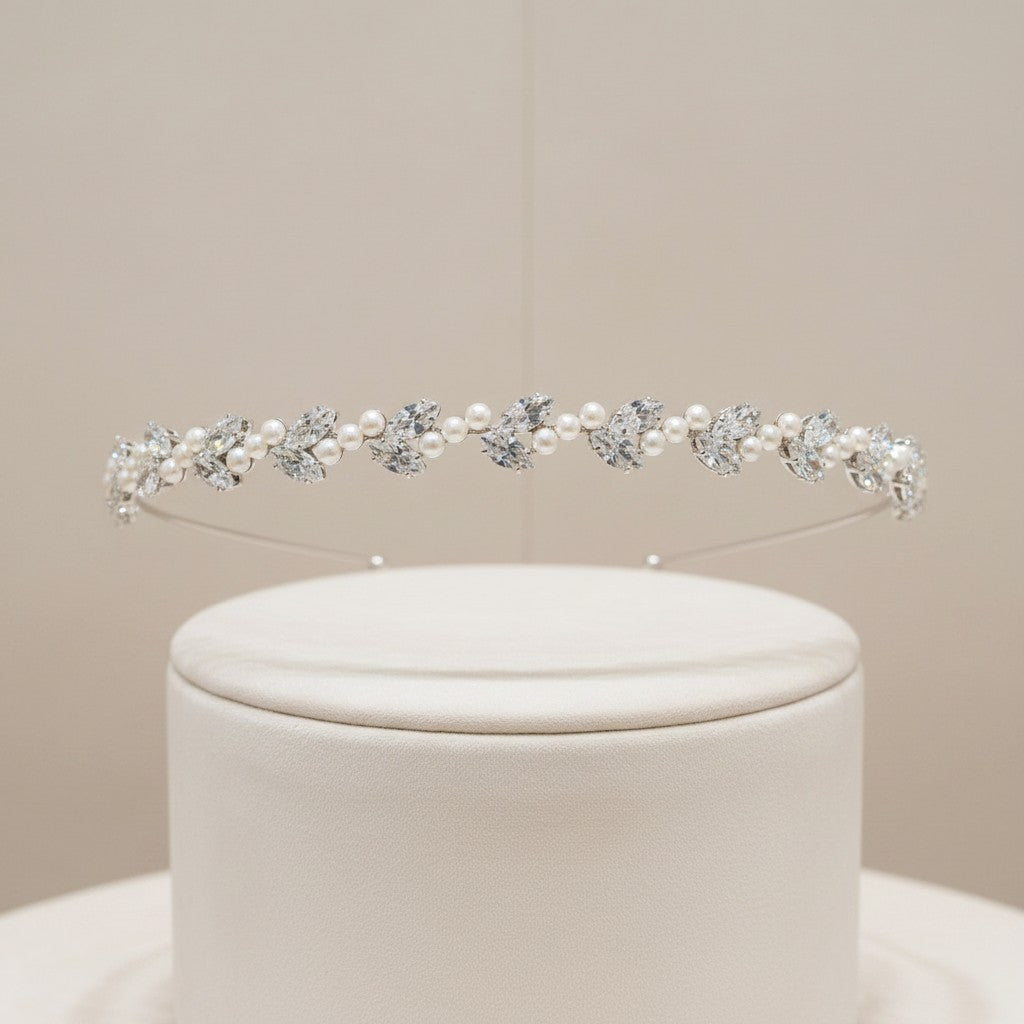 ATHENA COLLECTION - SHIMMERING PEARL HEADBAND - AHB130