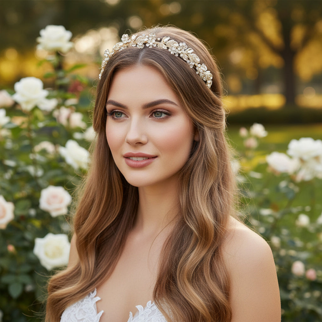 ATHENA COLLECTION - VINTAGE DREAM HEADBAND - AHB132 GOLD