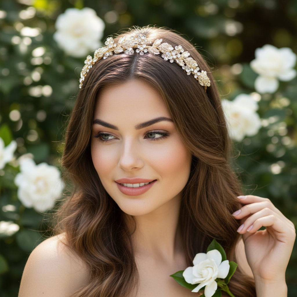 ATHENA COLLECTION - VINTAGE DREAM HEADBAND - AHB132 GOLD