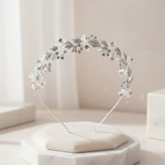 ATHENA COLLECTION - VINTAGE DREAM HEADBAND - AHB132 SILVER