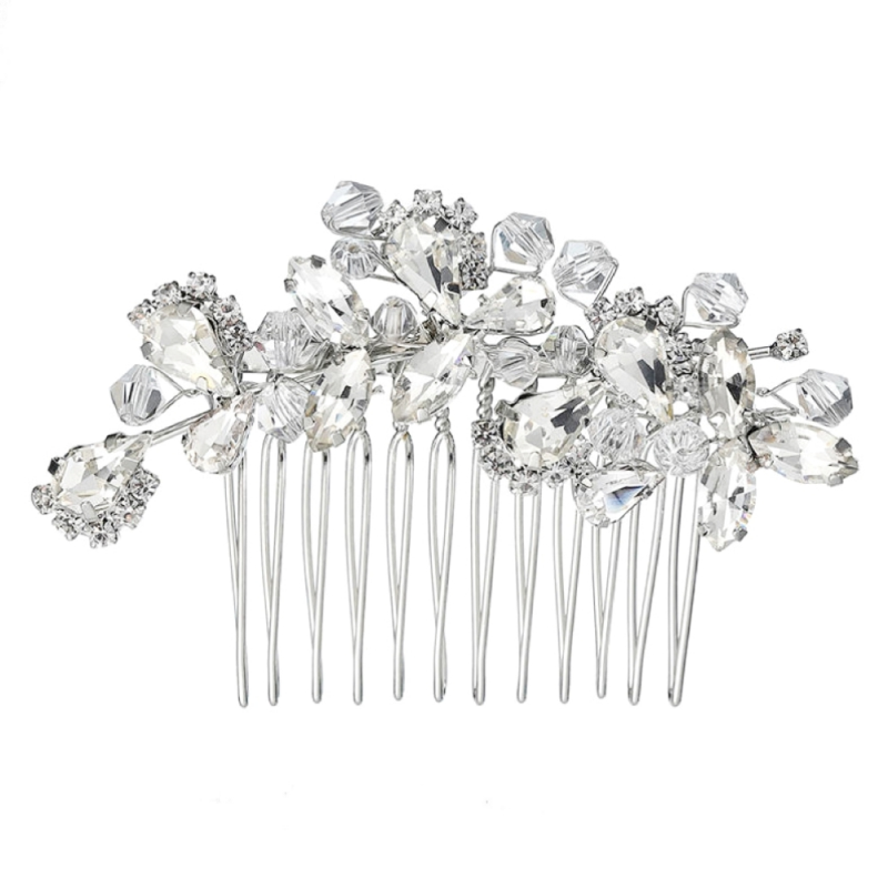 ATHENA COLLECTION - ETERNALLY CHIC COMB - SILVER HC240