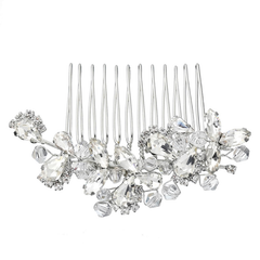 ATHENA COLLECTION - ETERNALLY CHIC COMB - SILVER HC240