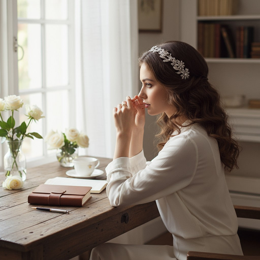 ELITE COLLECTION - VINTAGE VINE TIARA - - EC2 SILVER