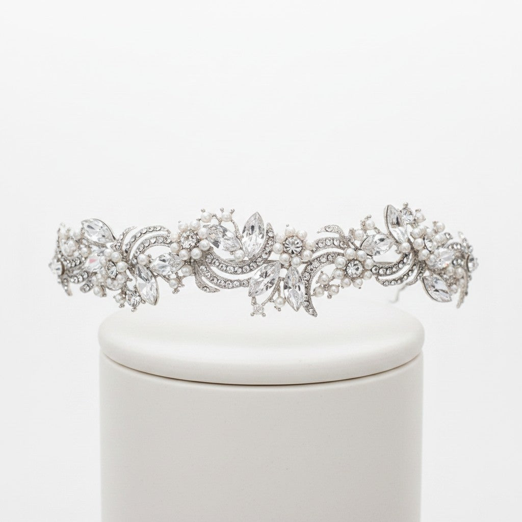 ELITE COLLECTION - CRYSTAL LUXE HEADBAND - LIMITED EDITION - HC4 SILVER