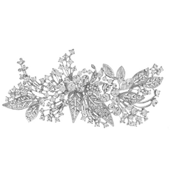 ELITE COLLECTION - EXTRAVAGANCE HEADPIECE - - SILVER HC5