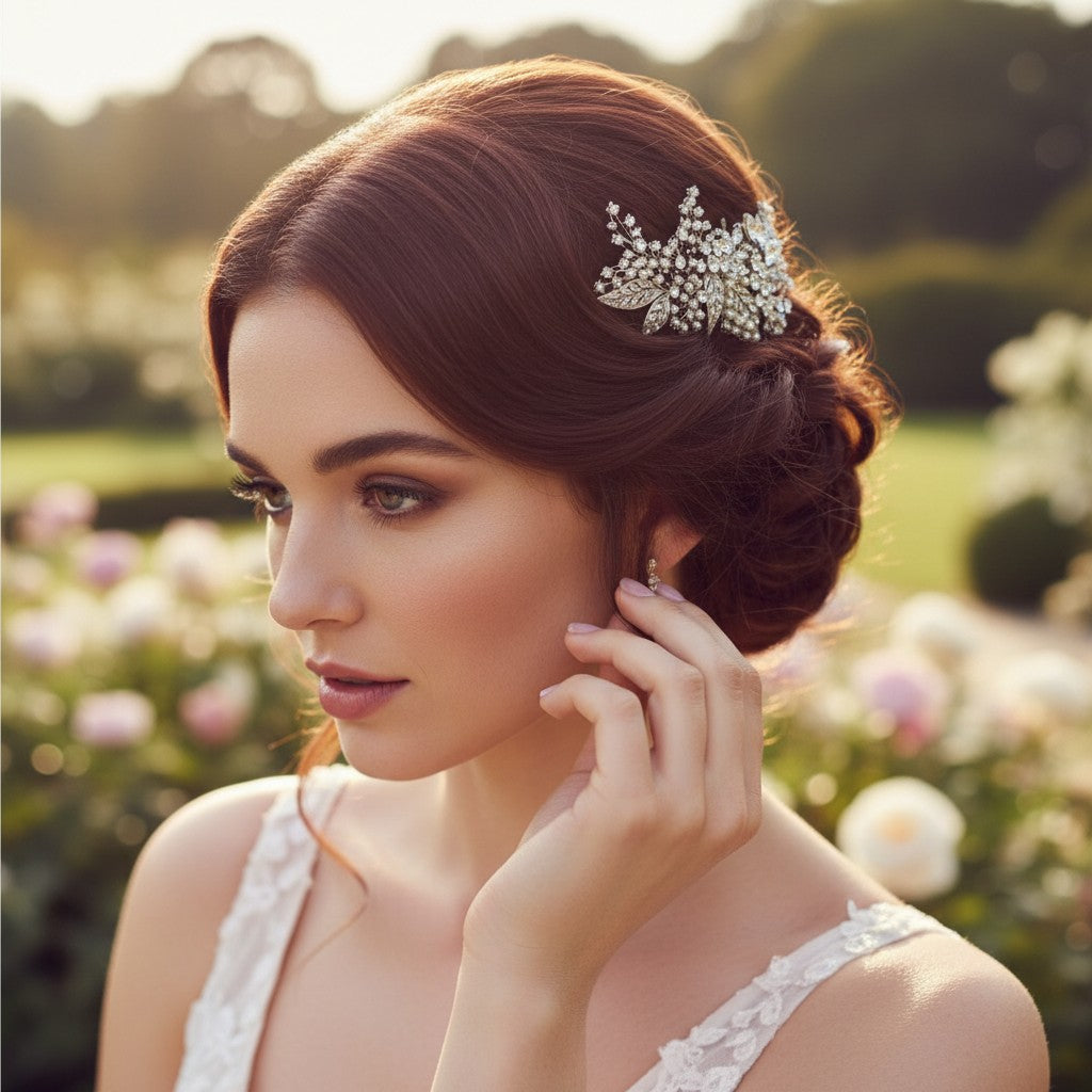 ELITE COLLECTION - EXTRAVAGANCE HEADPIECE - - SILVER HC5