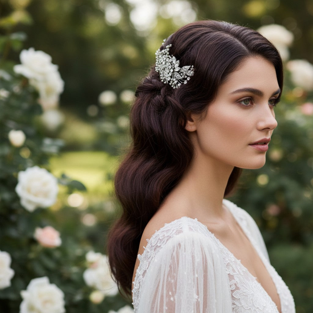 ELITE COLLECTION - EXTRAVAGANCE HEADPIECE - - SILVER HC5