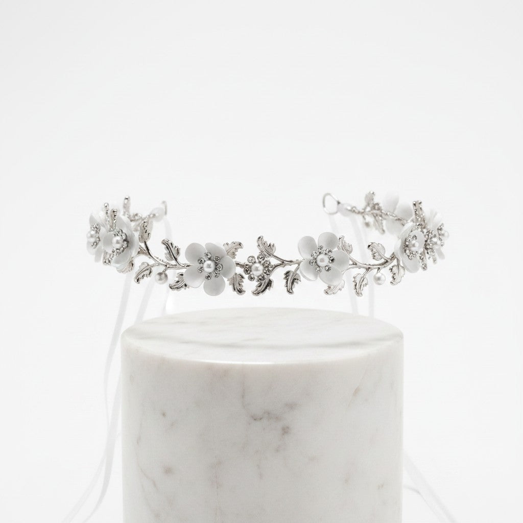 ATHENA COLLECTION - EXQUISITE FLORAL BEAUTY BRIDAL BELT - BELT47