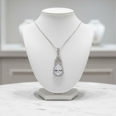 CUBIC ZIRCONIA COLLECTION - DAINTY DIVA NECKLACE - CZNK159