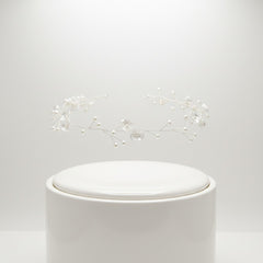 ATHENA COLLECTION - DAINTY FLORAL HAIR VINE - HP204 SILVER