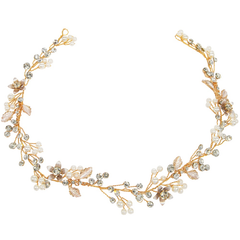 ATHENA COLLECTION - GOLD FLORAL EXTRAVAGANCE HAIR VINE - HP178 GOLD