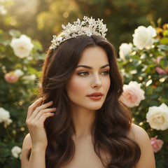 ATHENA COLLECTION -  ALLURE LUXE TIARA - GOLD  AHB140