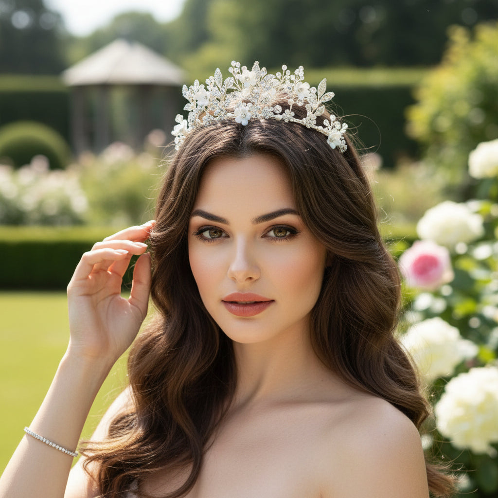 ATHENA COLLECTION -  ALLURE LUXE TIARA - GOLD  AHB140