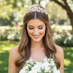 ATHENA COLLECTION - DIVINE TIARA - AHB139 ROSE GOLD