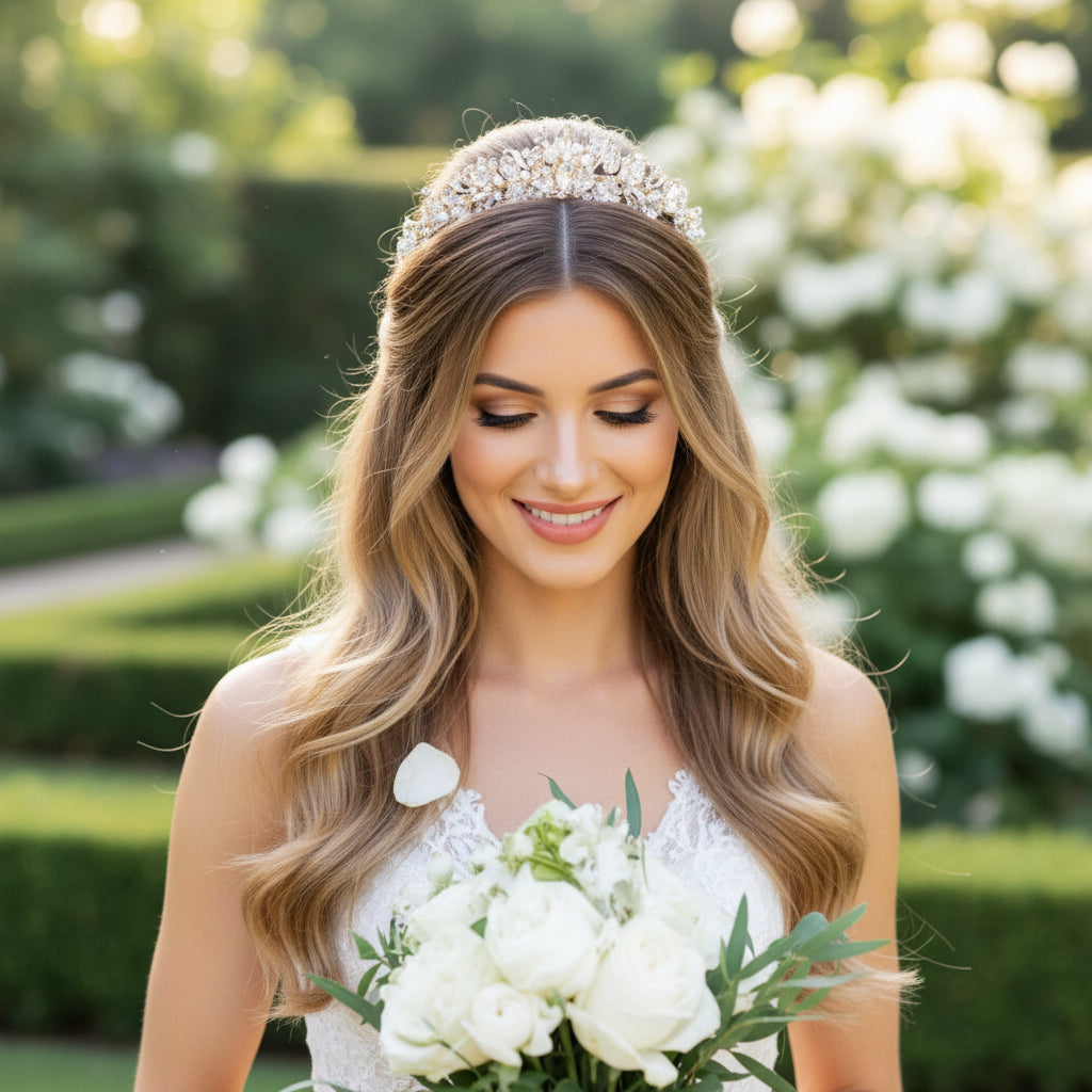 ATHENA COLLECTION - DIVINE TIARA - AHB139 ROSE GOLD