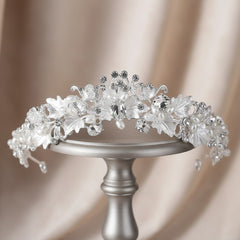 ATHENA COLLECTION - DIVINE TIARA - AHB139 SILVER