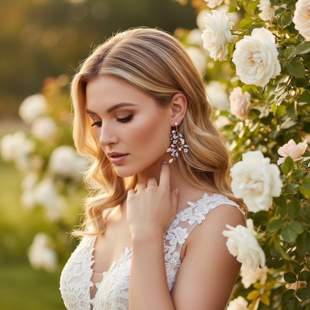 ATHENA COLLECTION - PINK ALLURE EARRINGS - CZER661
