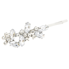 ATHENA COLLECTION - CRYSTAL ELEGANCE CLIP - CLIP767 SILVER