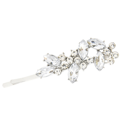 ATHENA COLLECTION - CRYSTAL ELEGANCE CLIP - CLIP767 SILVER