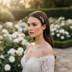 ATHENA COLLECTION - VINTAGE CHIC CLIP - CLIP768 SILVER
