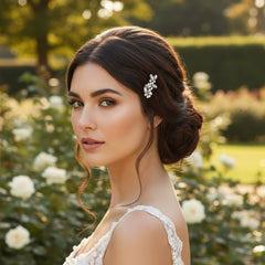 ATHENA COLLECTION - CRYSTAL ELEGANCE CLIP - CLIP767 GOLD