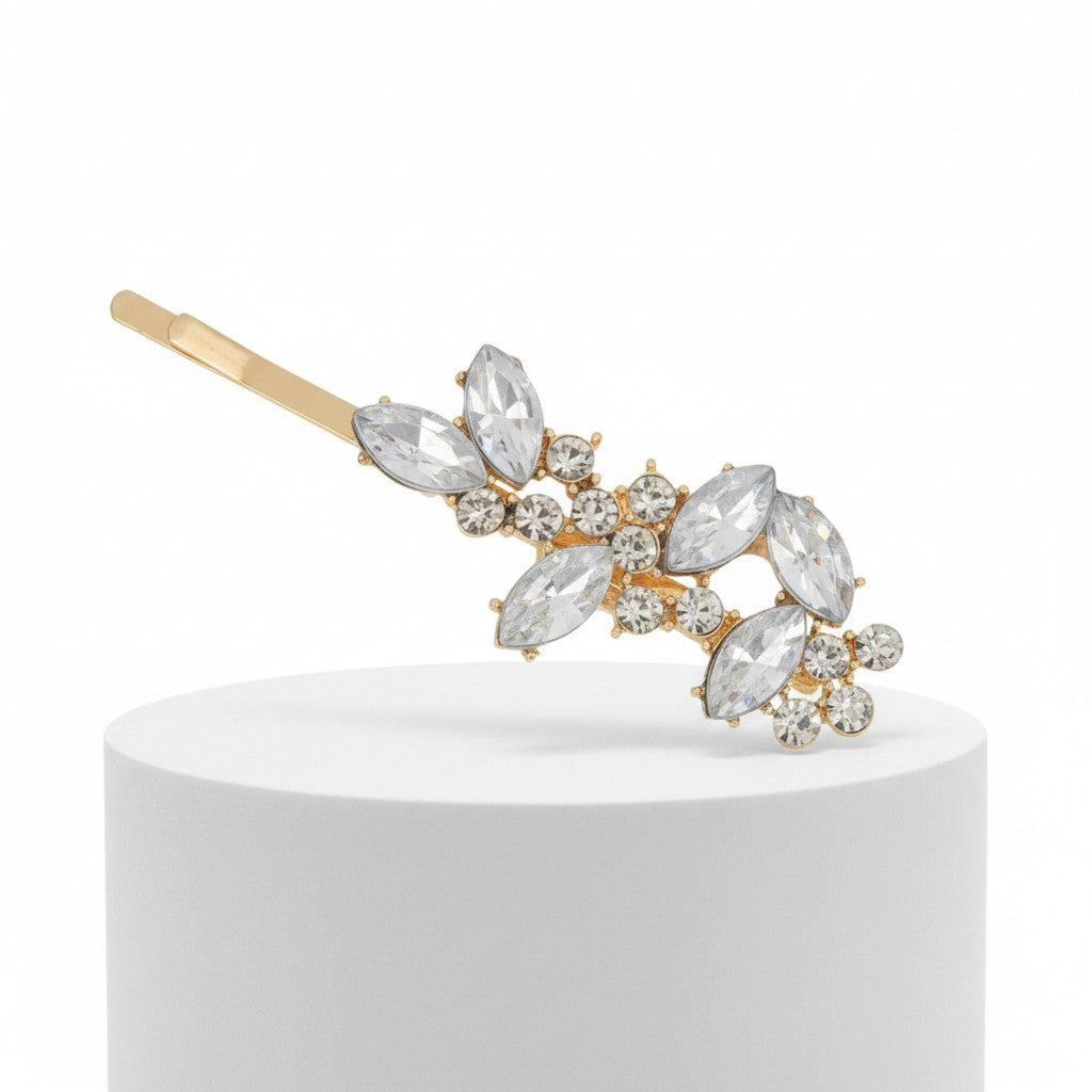 ATHENA COLLECTION - CRYSTAL ELEGANCE CLIP - CLIP767 GOLD