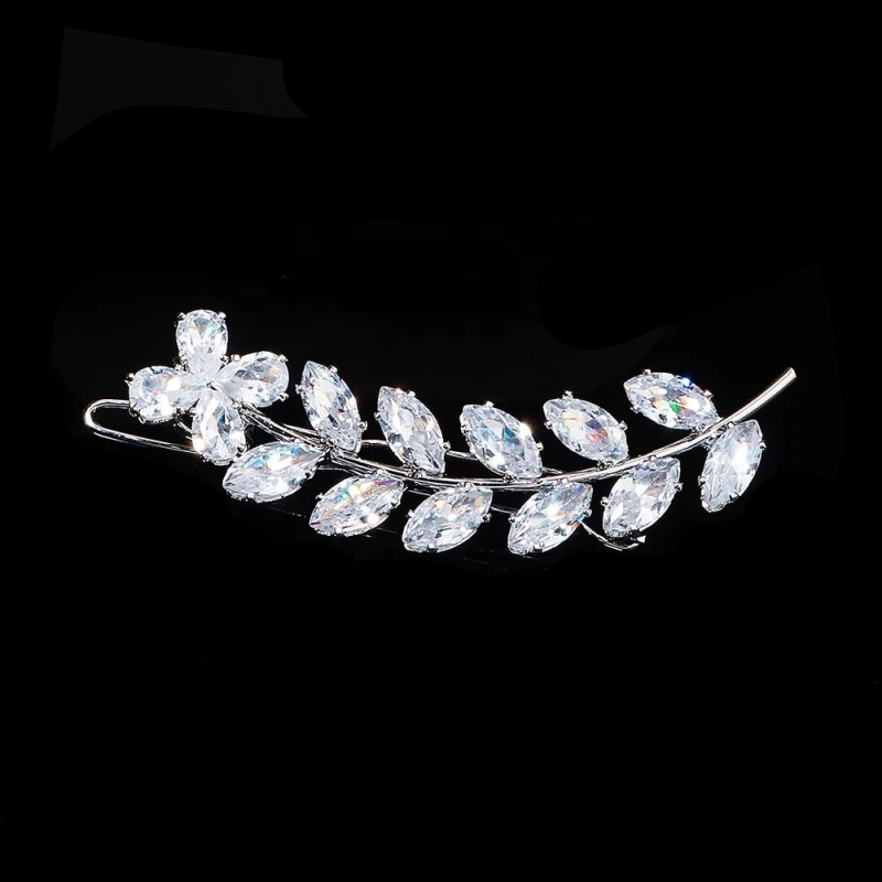 ATHENA COLLECTION - VINTAGE CHIC CLIP - CLIP768 SILVER
