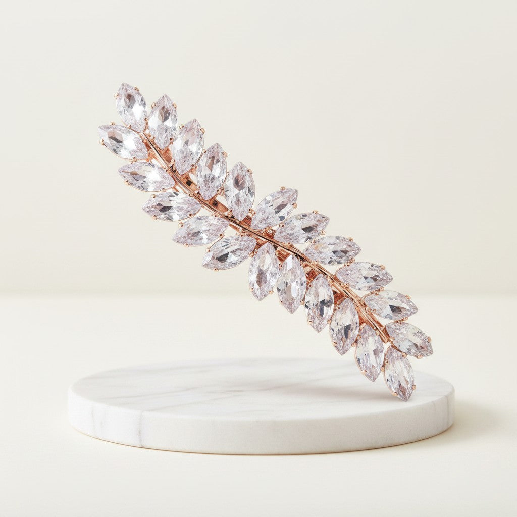 ATHENA COLLECTION - LUXE CRYSTAL CLIP - CLIP769 ROSE GOLD