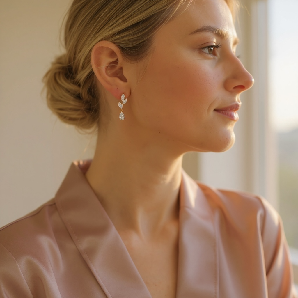 CUBIC ZIRCONIA COLLECTION - DAINTY ELEGANCE BRACELET SET - COLLECTION 2A ROSE GOLD