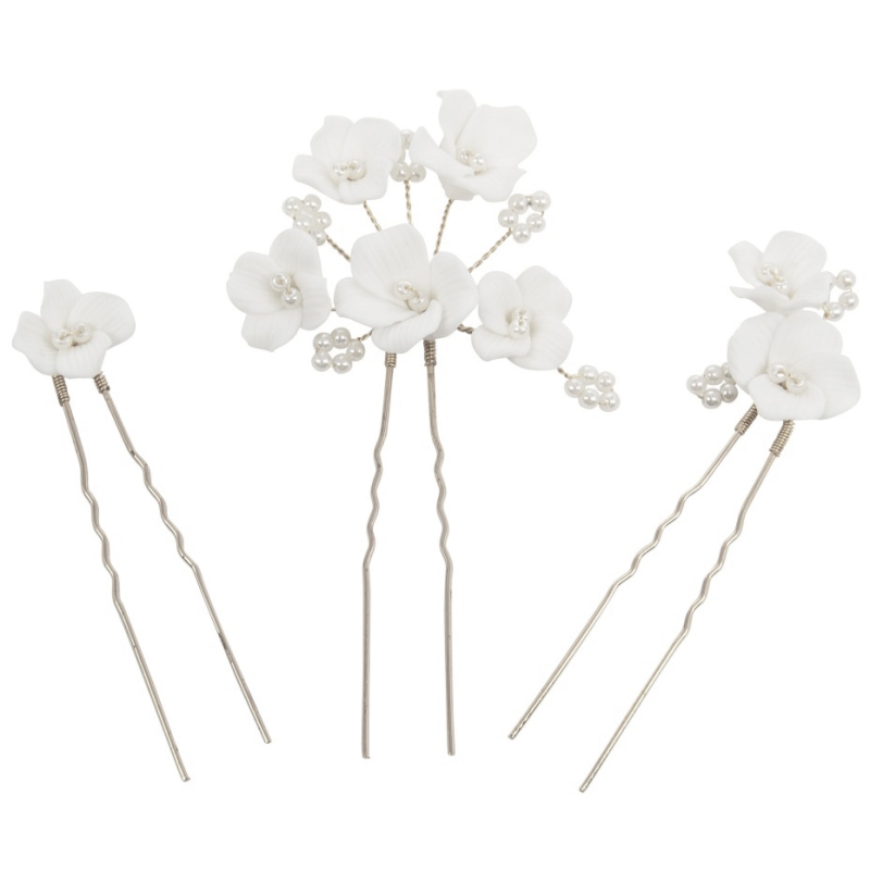 ATHENA COLLECTION - ALLURE HAIR PIN SET - PIN66 SILVER