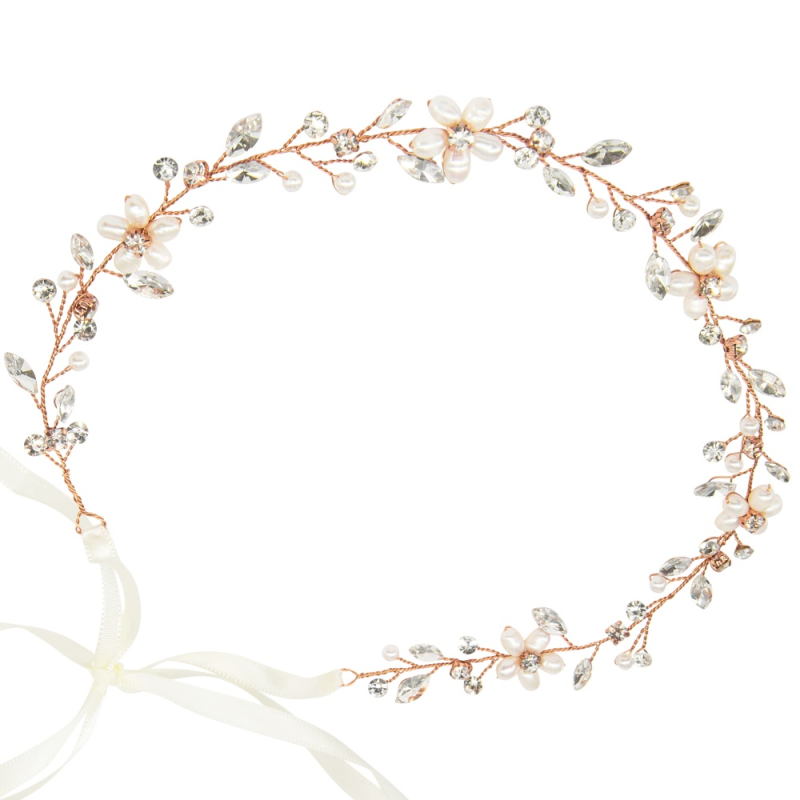ATHENA COLLECTION - RADIANCE FRESHWATER PEARL VINE - HP207 ROSE GOLD
