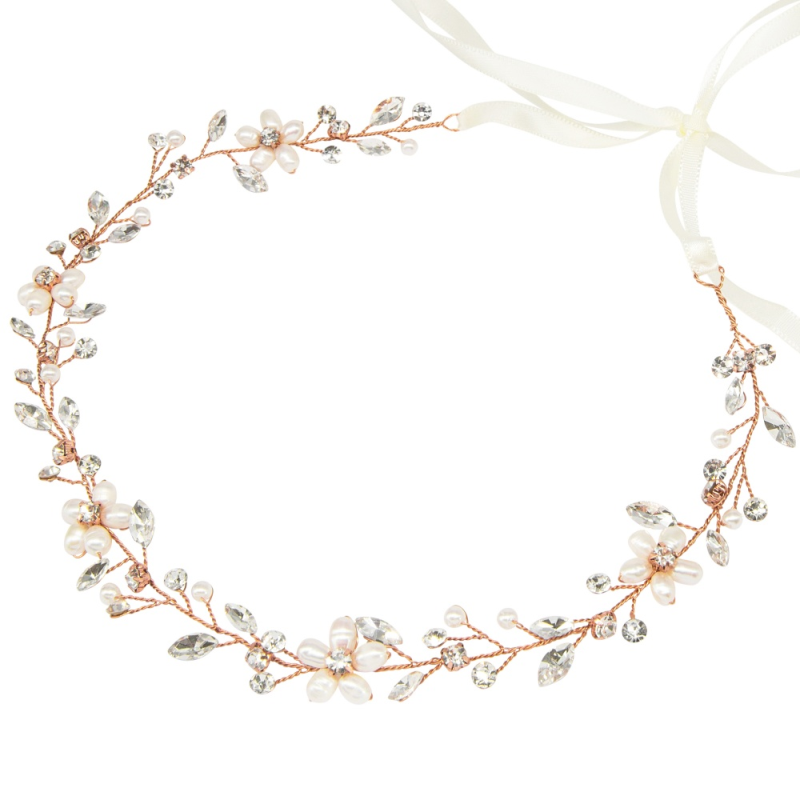 ATHENA COLLECTION - RADIANCE FRESHWATER PEARL VINE - HP207 ROSE GOLD