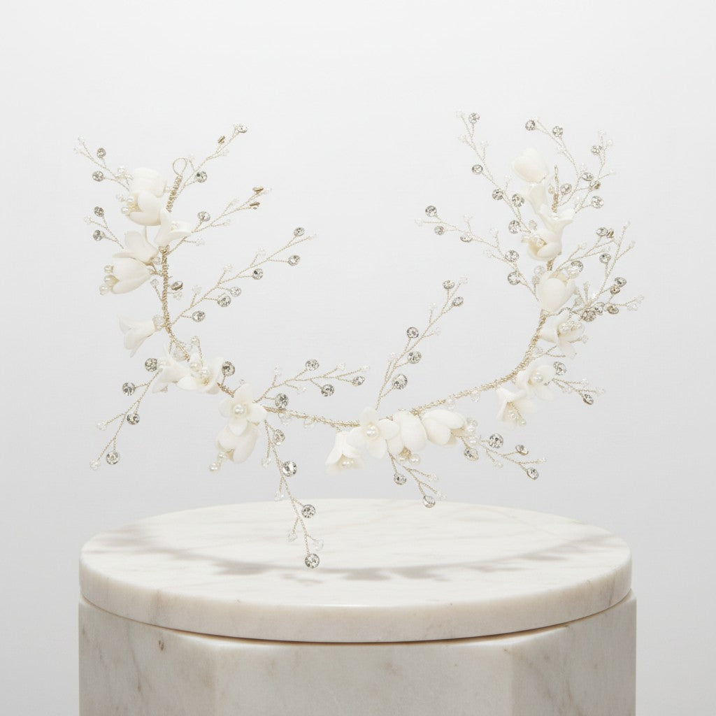 ATHENA COLLECTION - ALLURE BRIDAL VINE - HP209 SILVER