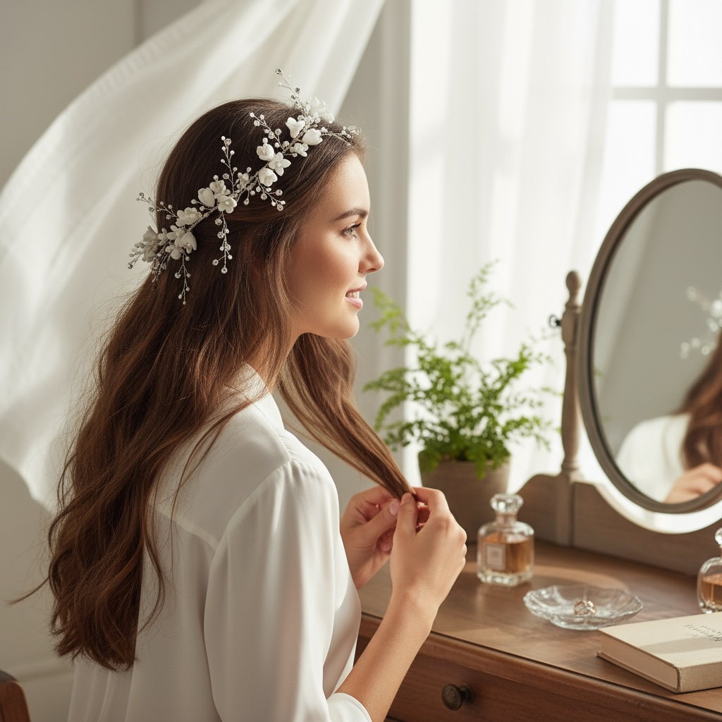 ATHENA COLLECTION - ALLURE BRIDAL VINE - HP209 SILVER