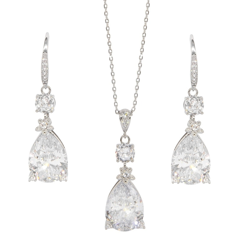 CUBIC ZIRCONIA COLLECTION - DAZZLING STARLET NECKLACE - CZNK178