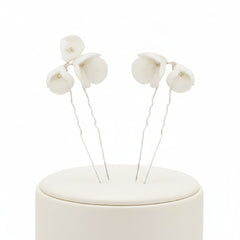 ATHENA COLLECTION - CHIC STARLET HAIR PINS - PIN67 SILVER (PAIR)