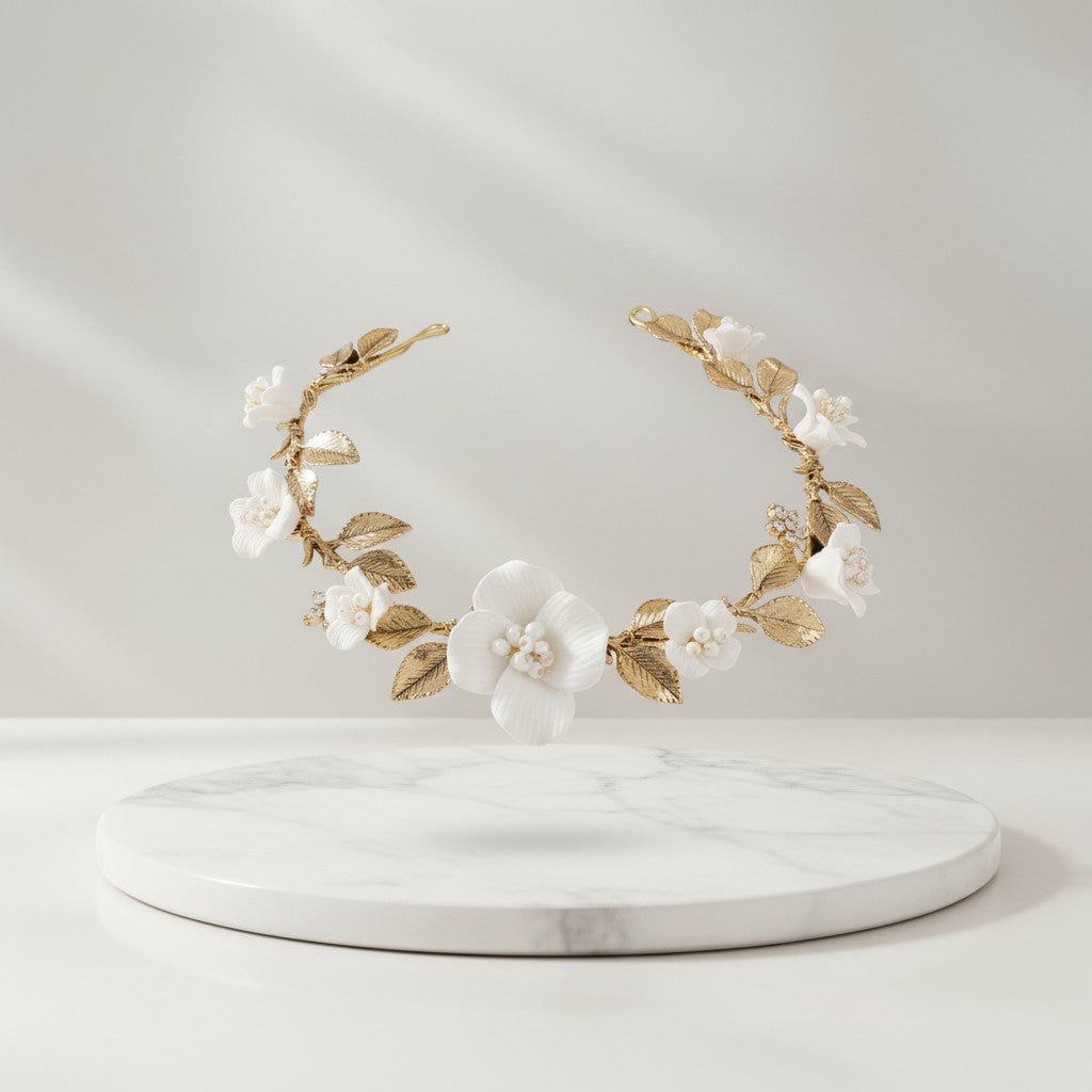 ATHENA COLLECTION - EXQUISITE GOLD  HAIR VINE - HP211