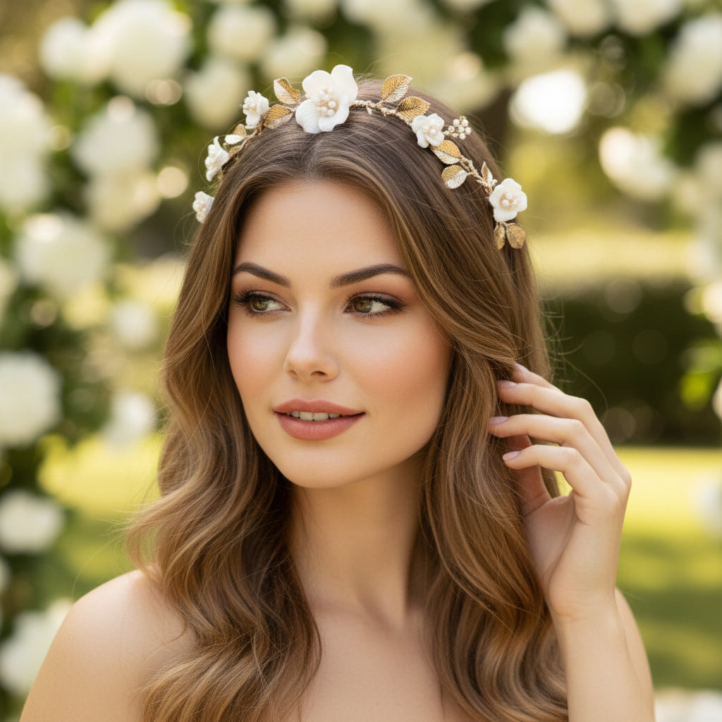 ATHENA COLLECTION - EXQUISITE GOLD  HAIR VINE - HP211