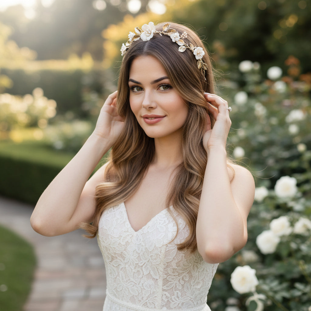 ATHENA COLLECTION - EXQUISITE GOLD  HAIR VINE - HP211