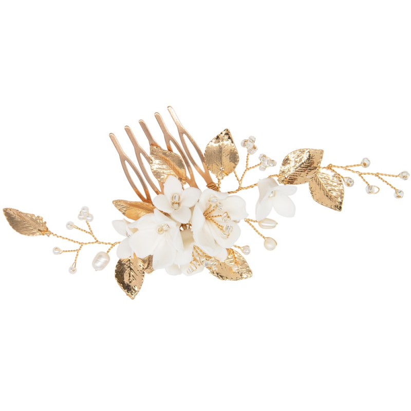 ATHENA COLLECTION - GLAMOUR GOLD HAIR COMB - HC255 GOLD